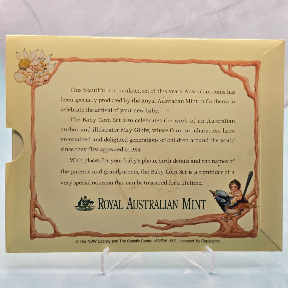 1993 Type II Royal Australian Mint Baby Mint Set 'Marking a special day'