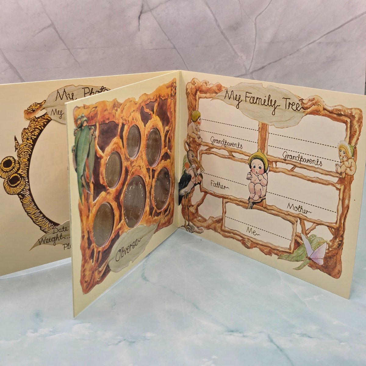 1994 Royal Australian Mint Baby Mint Set inner folder second page