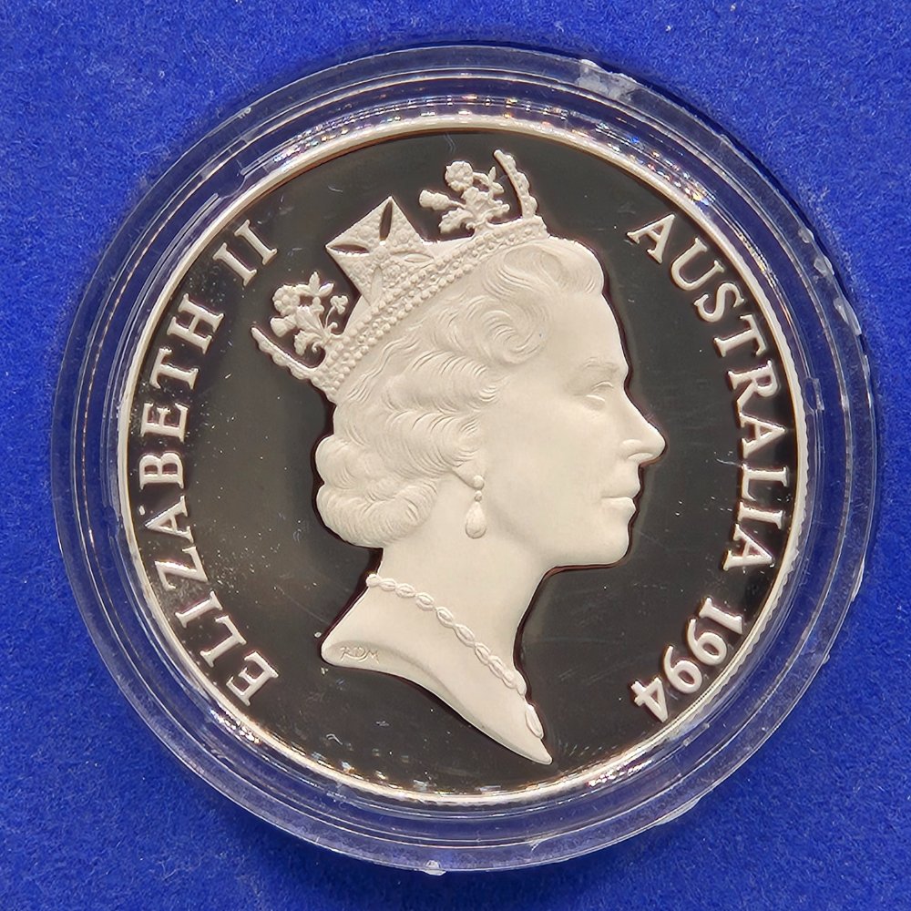 1994 $10 Birds of Australia Wedge-Tailed Eagle Sterling Silver Piedfort