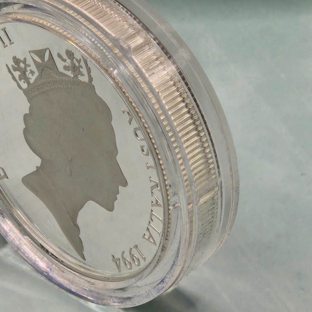 1994 $10 Birds of Australia Wedge-Tailed Eagle Sterling Silver Piedfort