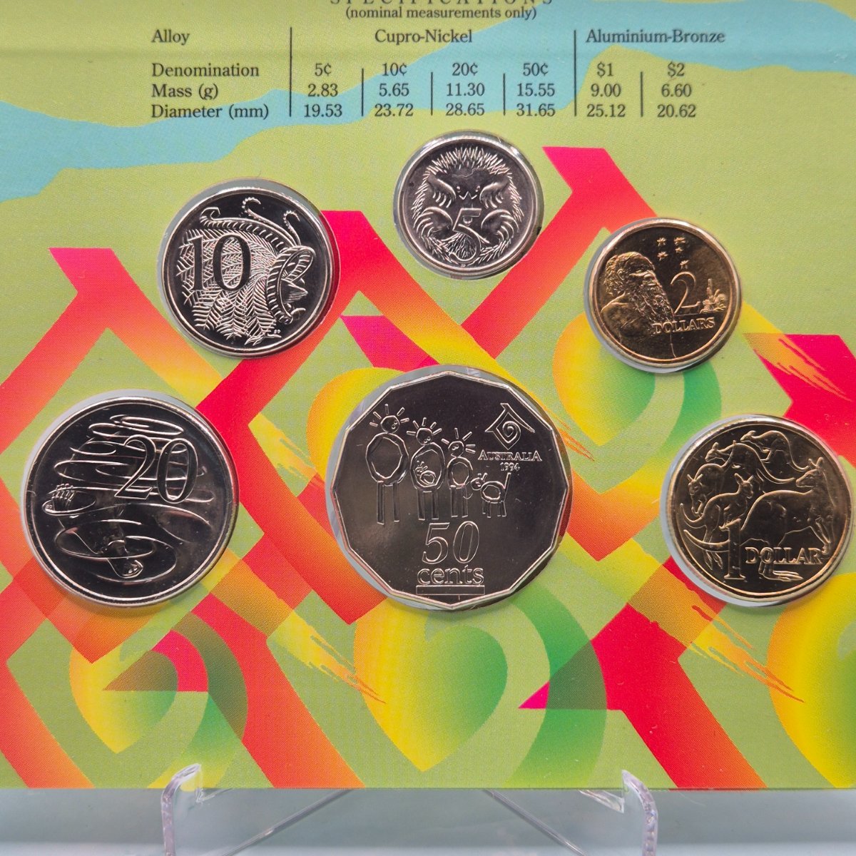 1994 Year of the Family Six Coin Royal Australian Mint Set Uncirculated Year Set reverse