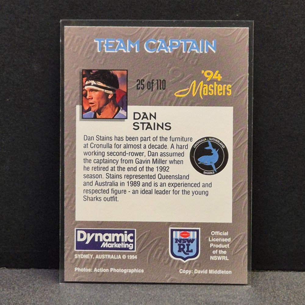 1994 Dynamic NSWRL - Masters - 025 - Dan Stains