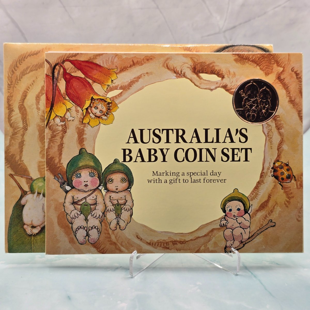 1995 Royal Australian Mint Baby Mint Set inner folder front cover
