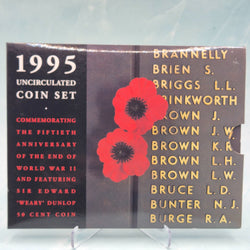 1995 Sir Edward 'Weary' Dunlop Six Coin Royal Australian Mint Set Uncirculated Year Set
