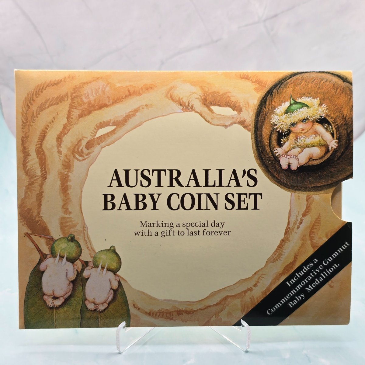 1996 Type 1 Packaging Royal Australian Mint Baby Mint Set - Front coverslip without date