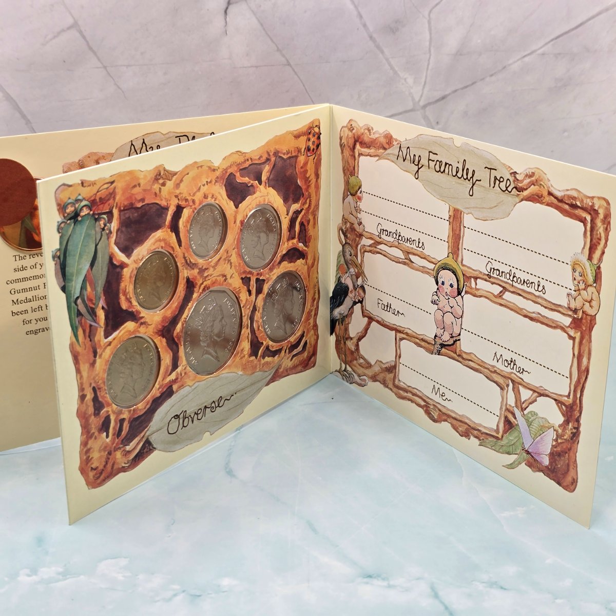 1996 Type 1 Packaging Royal Australian Mint Baby Mint Set - inner folder second page