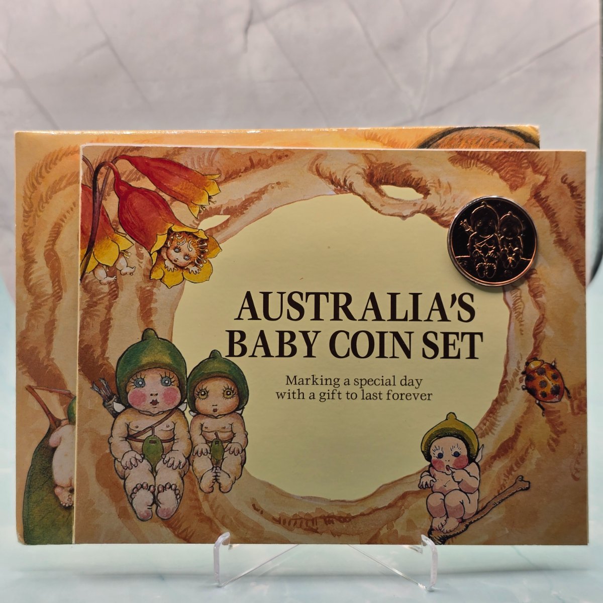 1996 Type II Packaging Royal Australian Mint Baby Mint Set - inner folder front cover