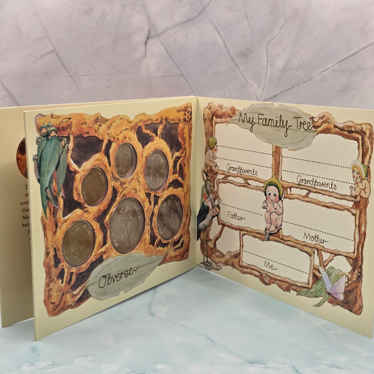 1996 Type II Packaging Royal Australian Mint Baby Mint Set - inner folder second page