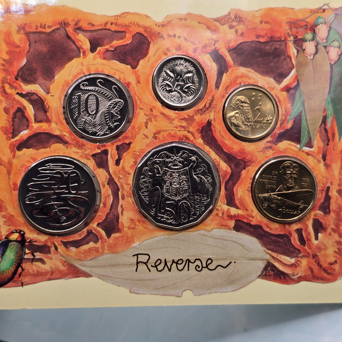 1997 Baby Mint Set reverse of coins
