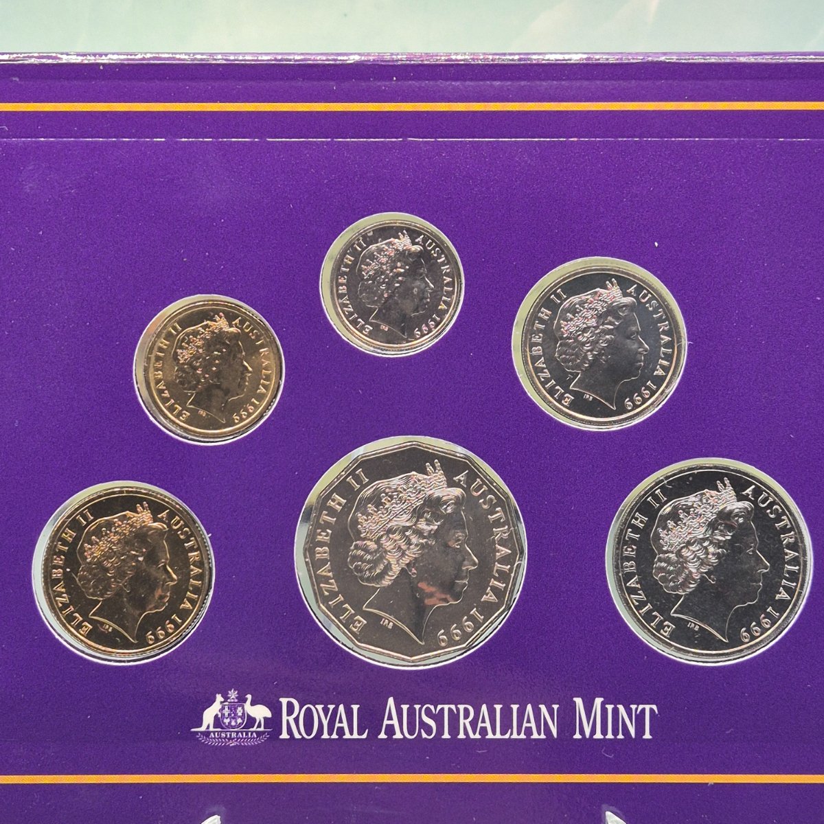1999 International Year of Older Persons Six Coin Royal Australian Mint Set Uncirculated Year Set obverse