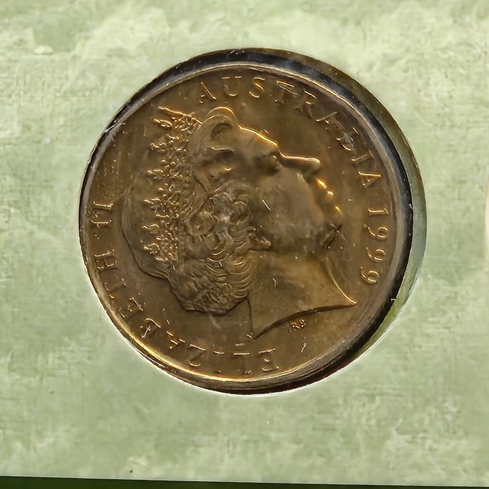 1999 $1 The Last Anzacs 'A' Mintmark Uncirculated Carded Coin