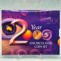 2000 Millennium Royal Australian Mint Six Coin Uncirculated Year Set Mint Set