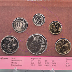 2000 Millennium Six Coin Royal Australian Mint Set Uncirculated Year Set reverse