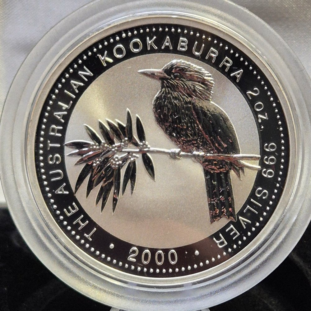 2000 2oz Kookaburra Silver Coin and Medallion - Perth Coin Fair