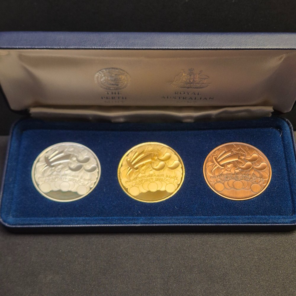2000 Sydney Paralympic Three Coin Victory Medallion Set