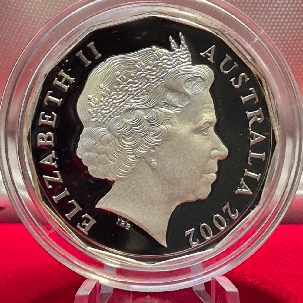 2002 50c QEII Accession Silver Proof Coin
