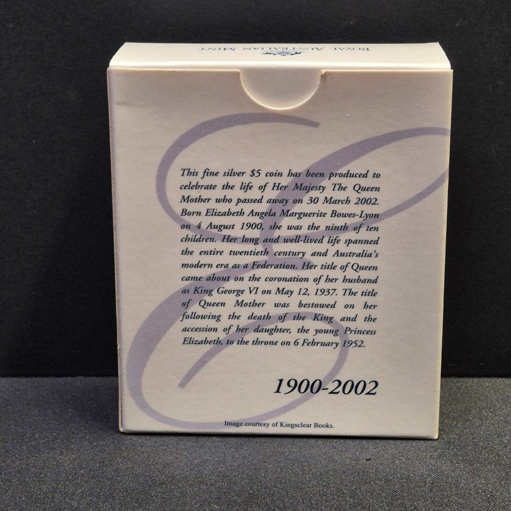 2002 The Queen Mother 1oz Silver Proof