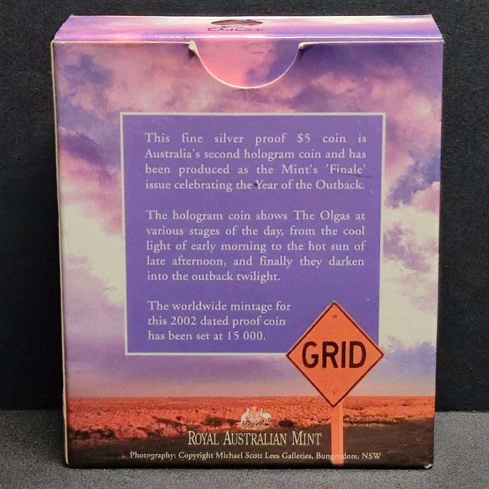 2002 $5 Year of the Outback Finale 1oz Silver Proof Coin