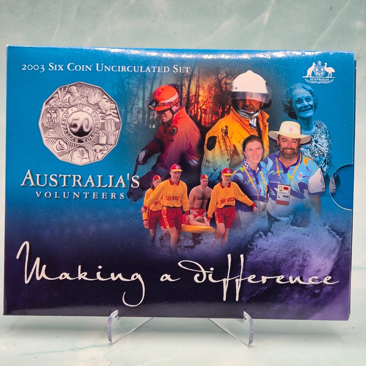 2003 Australia's Volunteers Six Coin Uncirculated Mint Set Year Set