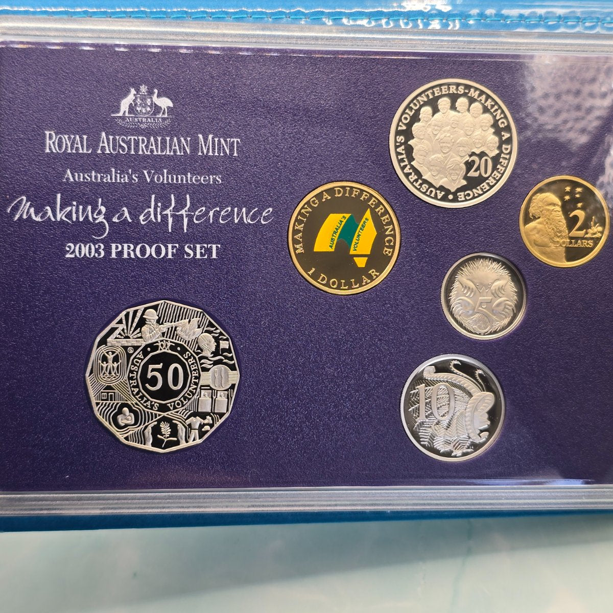 2003 Australia's Volunteers Six Coin Proof Set