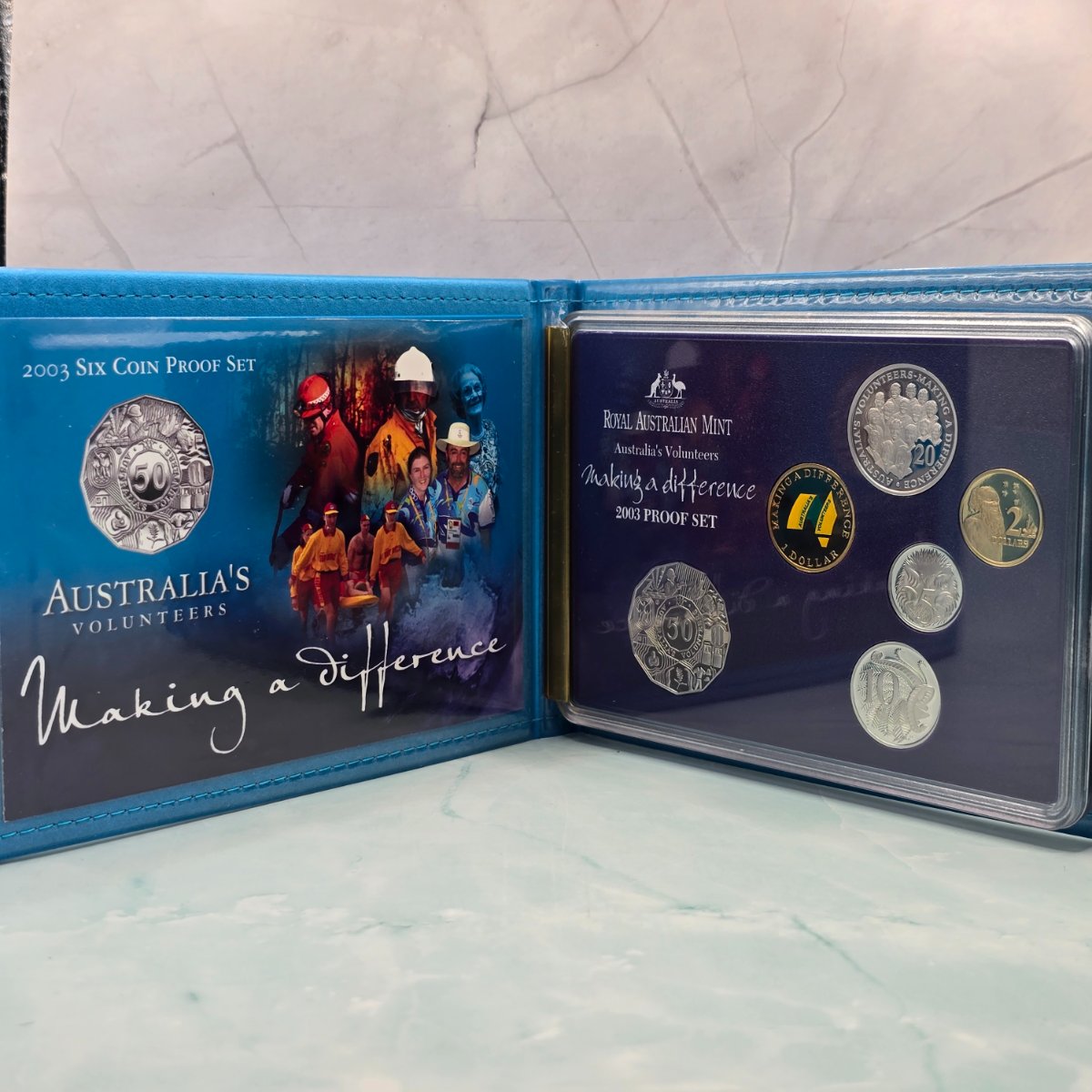 2003 Australia's Volunteers Six Coin Proof Set
