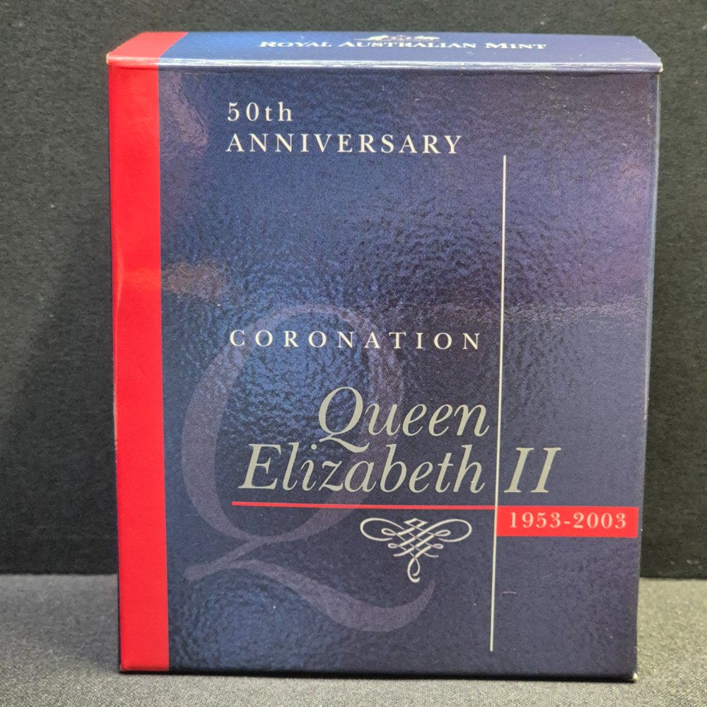 2003 50c QEII Coronation Silver Proof Coin