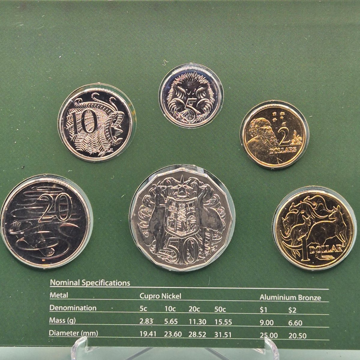 2004 Australia's Coins Come Alive Six Coin Mint Set Uncirculated Year Set reverse