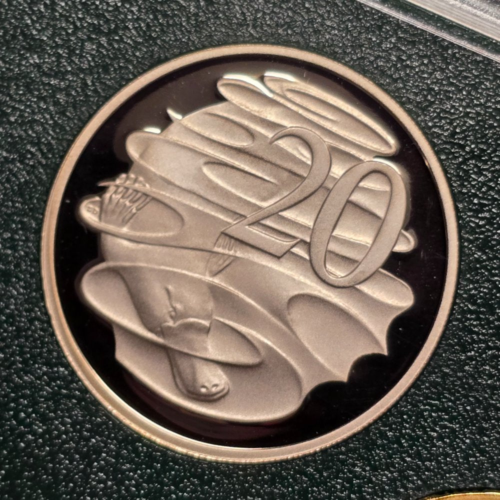 2004 'Come Alive' Six Coin Proof Set 20c reverse