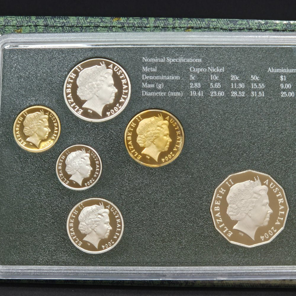 2004 'Come Alive' Six Coin Proof Set with Holographic $1 coin