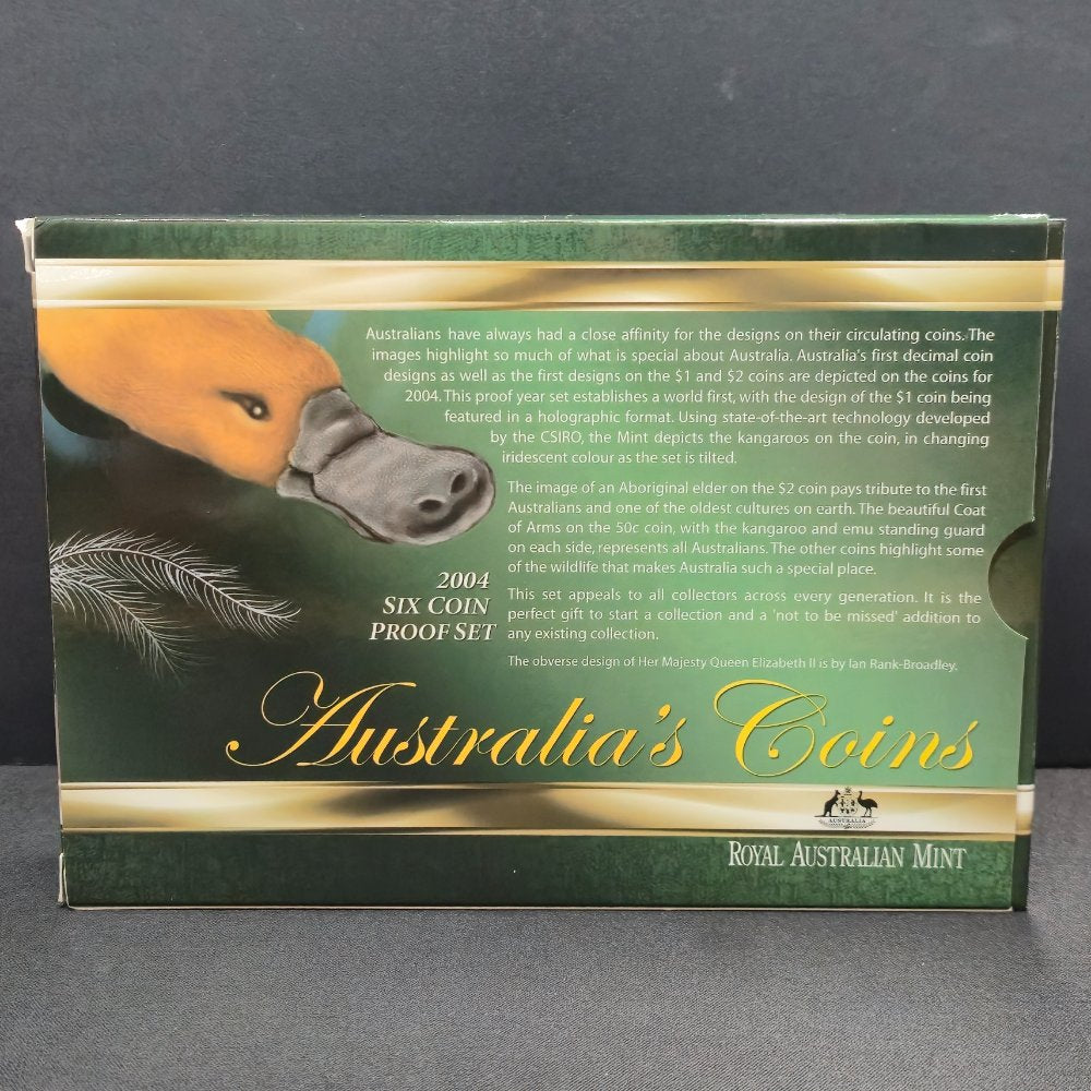 2004 'Come Alive' Six Coin Proof Set with Holographic $1 coin
