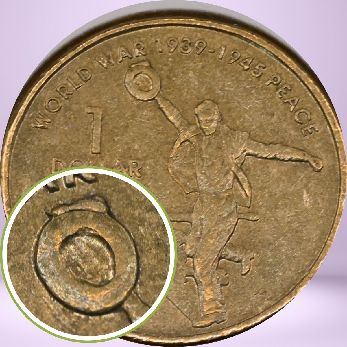 2005 $1 Dancing Hat Man CUD Error - Coming Home Coin Series - reverse - Circulated Australian coin.