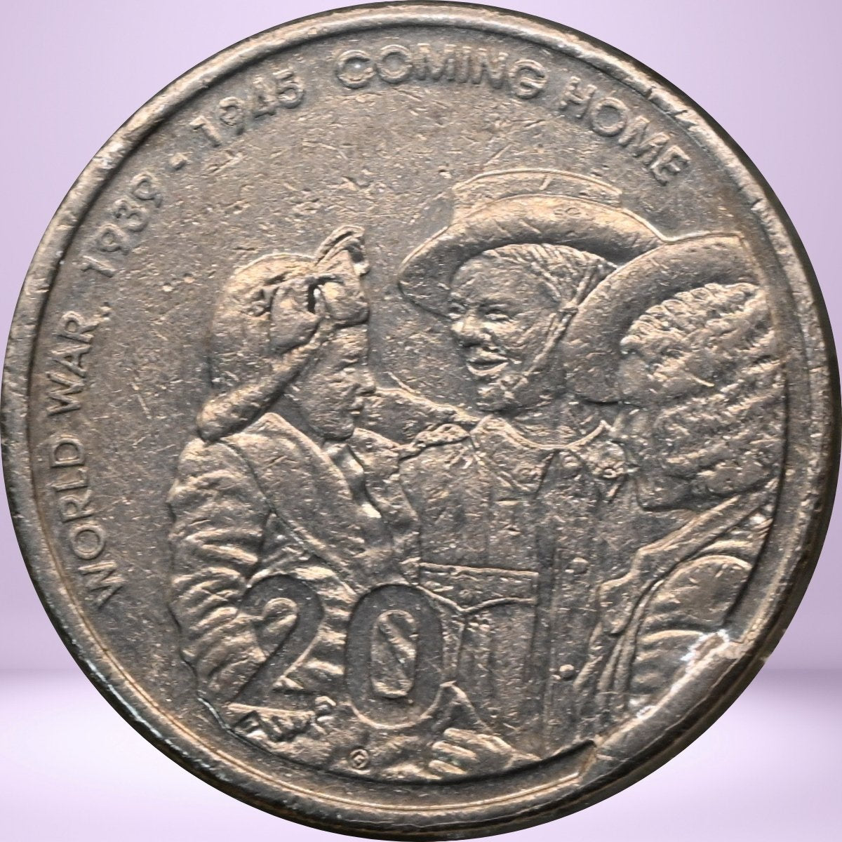 2005 20c Coin Error reverse - Coming Home 'Slug' CUD - loose