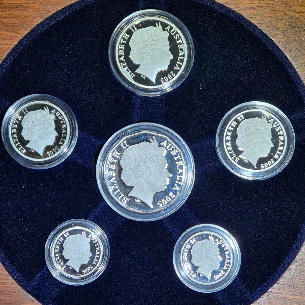 2005 Fine Silver Proof Year Set.