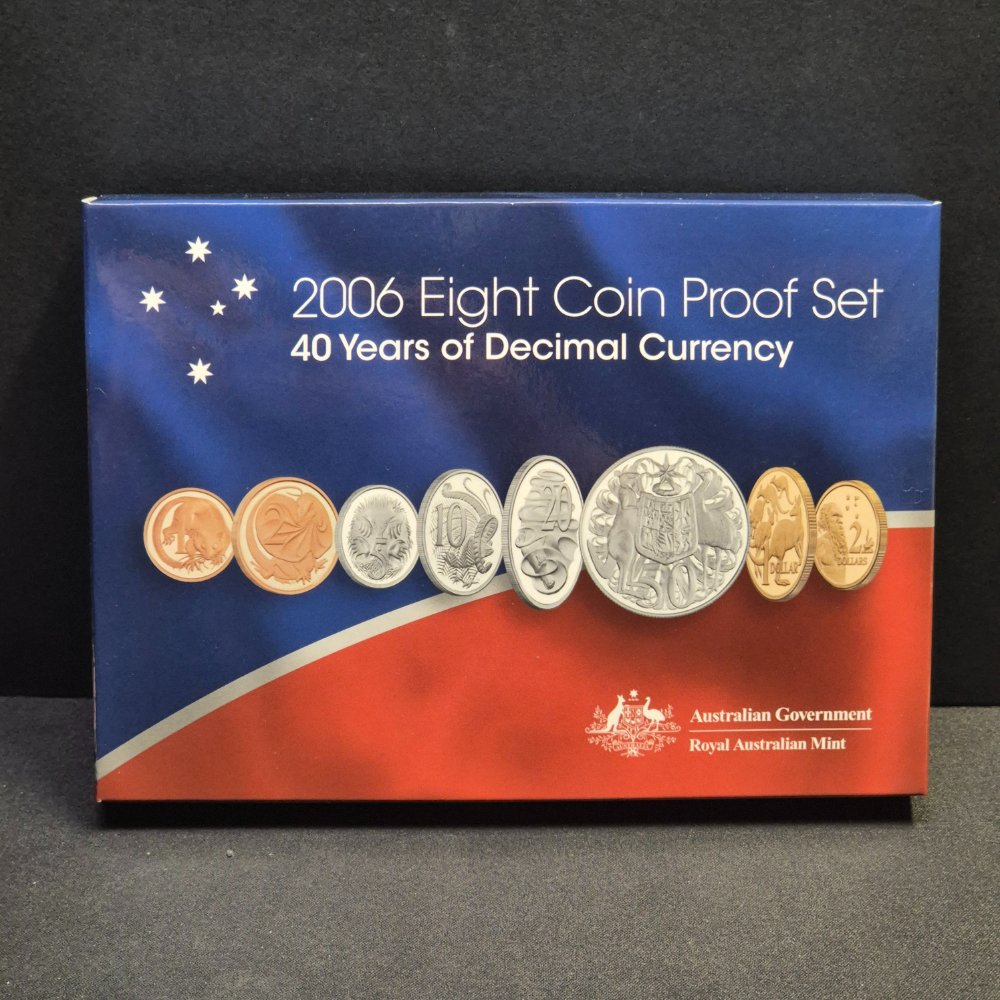 2006 40th Anniversary of Decimal Currency Eight Coin Proof Set