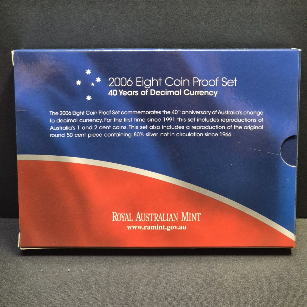 2006 40th Anniversary of Decimal Currency Eight Coin Proof Set