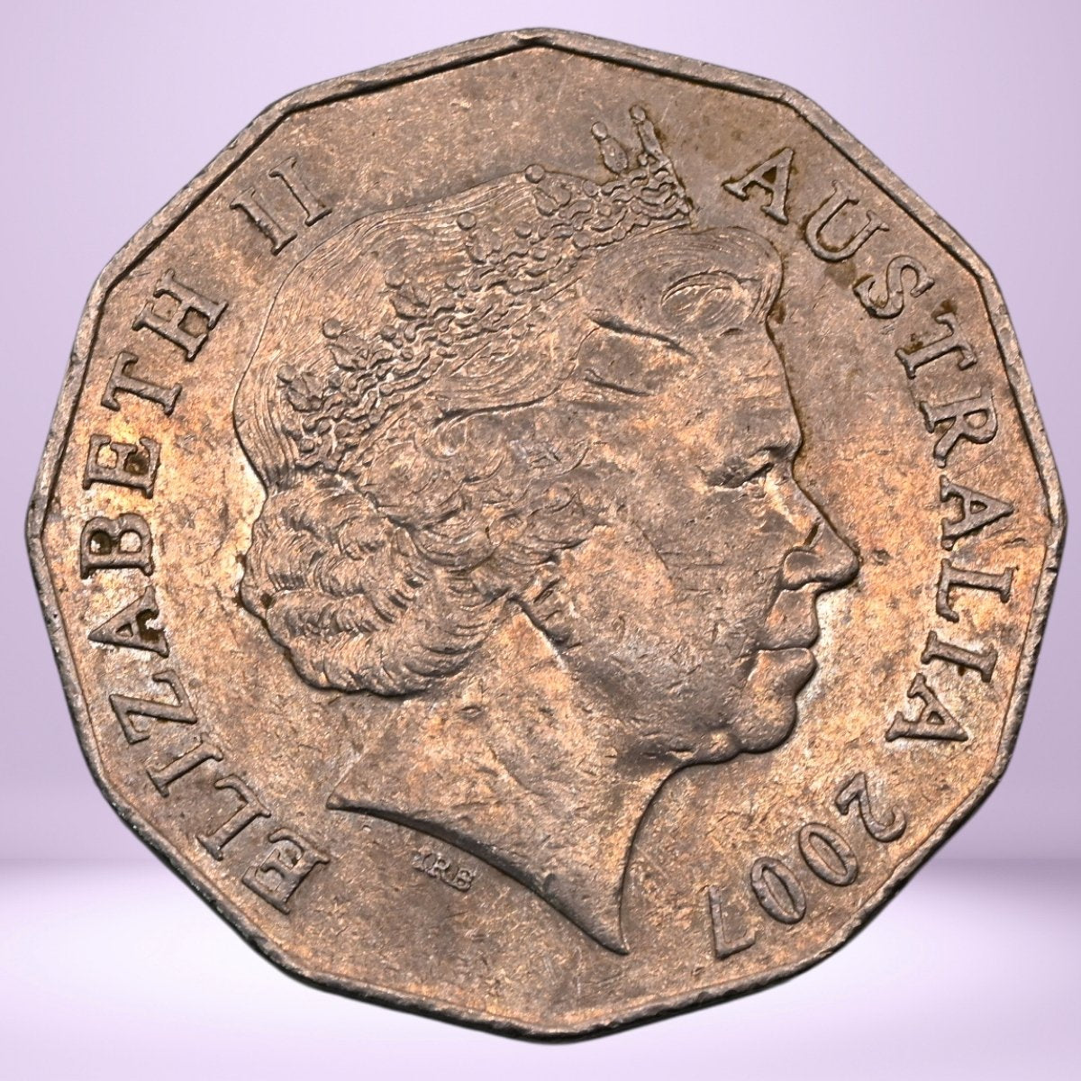 2007 50c Coin obverse - QEII - loose