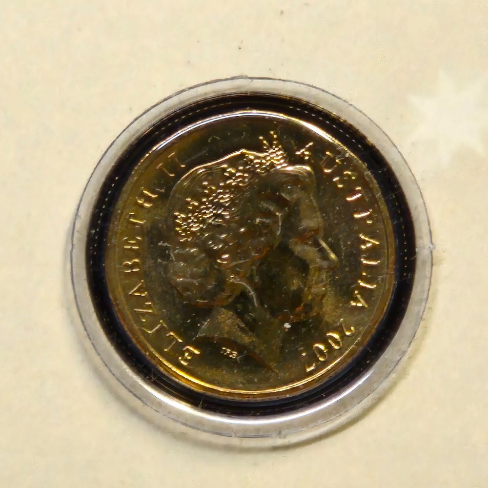 2007 $1 60th Anniversary of Australian Peacekeeping Uncirculated Carded Coin