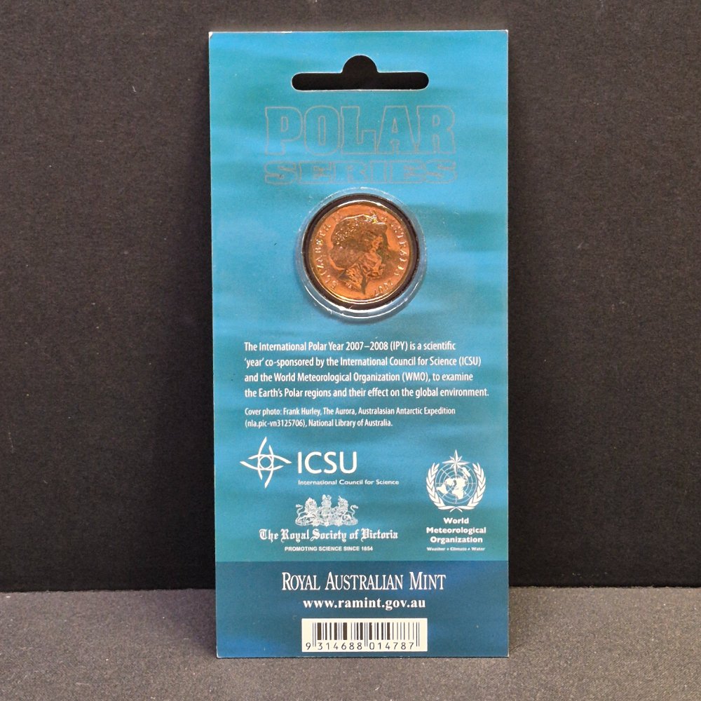 2007 $1 International Polar Year Uncirculated Carded Coin