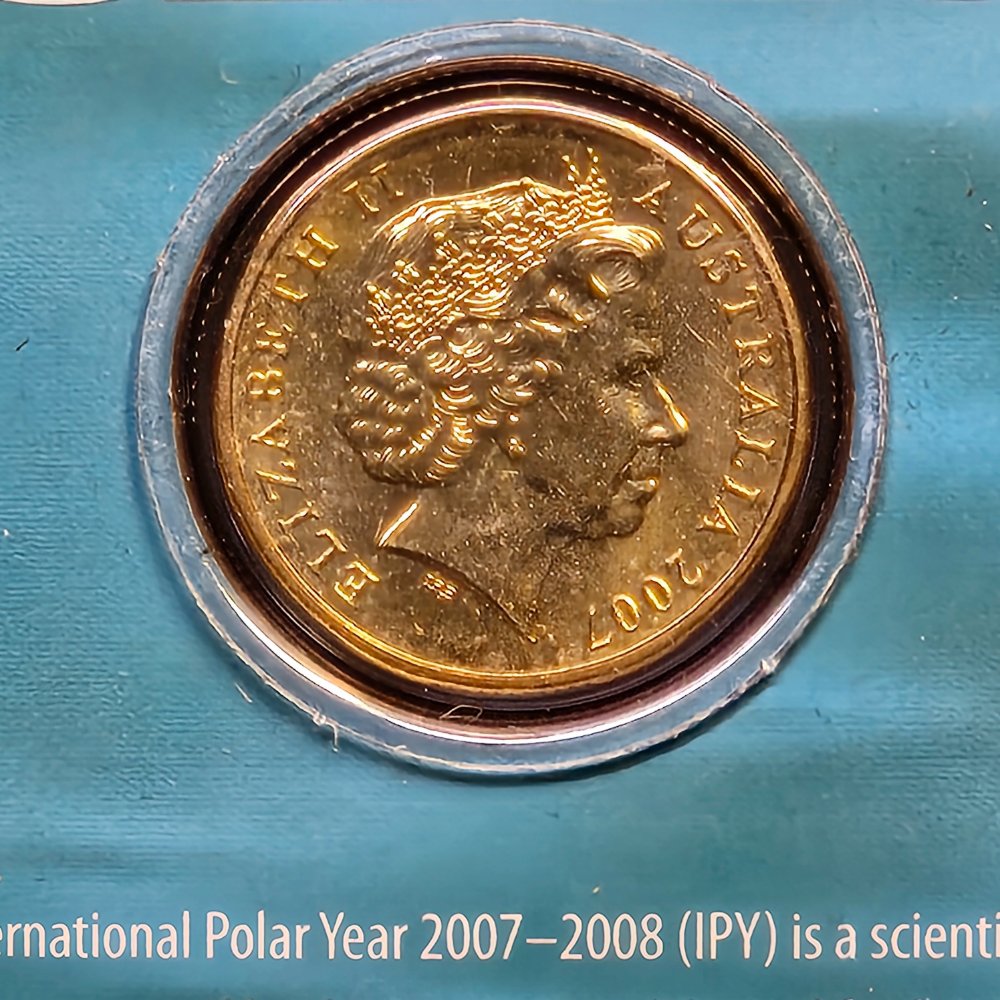 2007 $1 International Polar Year Uncirculated Carded Coin