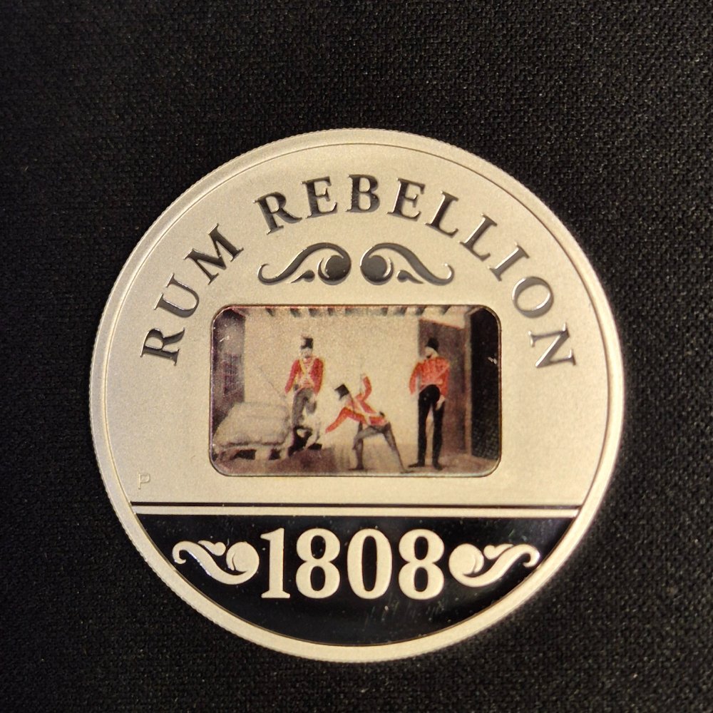 2008 1oz 200th Anniversary of The Rum Rebellion Holey Dollar & Dump Silver Proof Coin Set