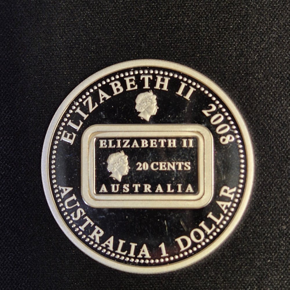 2008 1oz 200th Anniversary of The Rum Rebellion Holey Dollar & Dump Silver Proof Coin Set