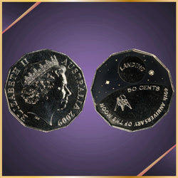 2009 50c Moon Landing PCGS Graded MS67 obverse and reverse