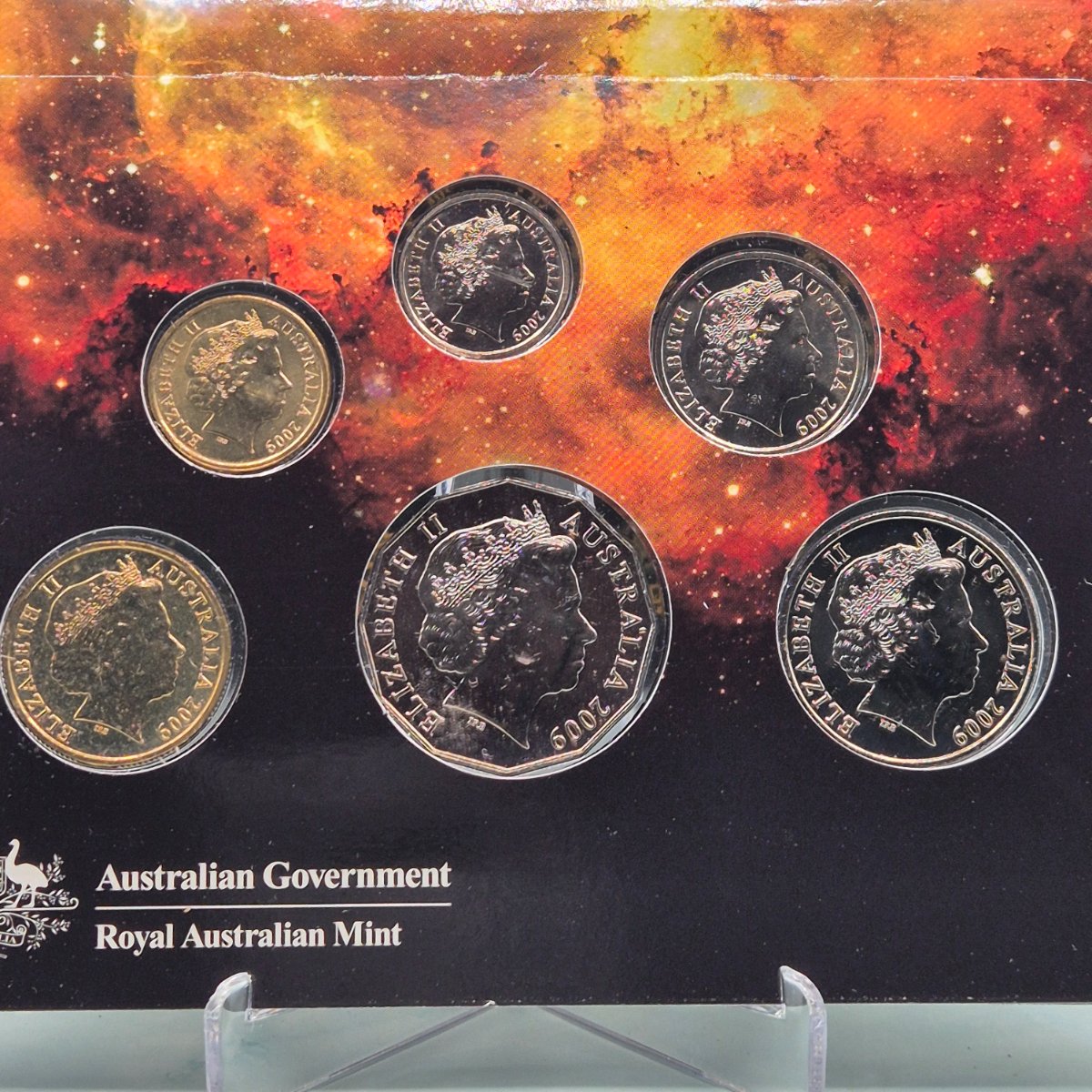 2009 International Year of Astronomy Six uncirculated coin mint set year set obverse