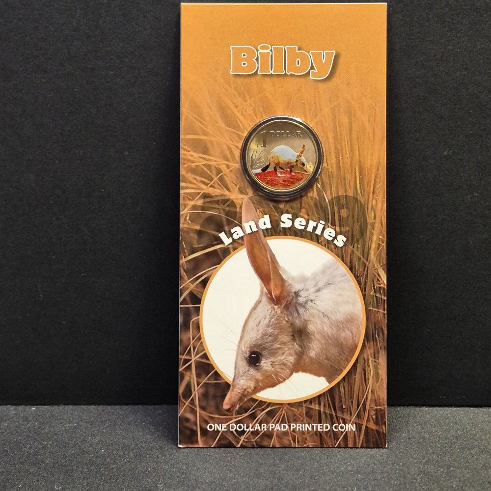 2009 $1 Land Series - Bilby - Coloured Uncirculated Coin