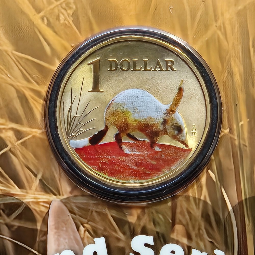 2009 $1 Land Series - Bilby - Coloured Uncirculated Coin