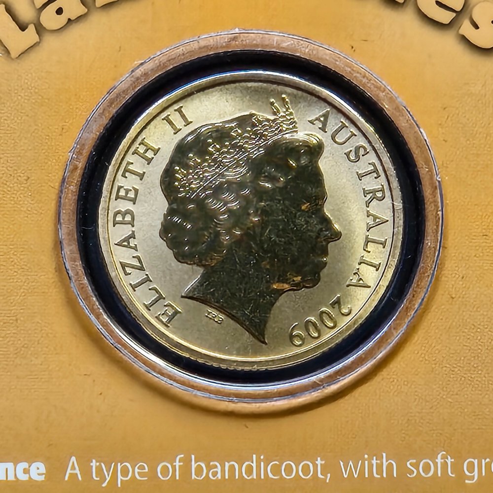 2009 $1 Land Series - Bilby - Coloured Uncirculated Coin