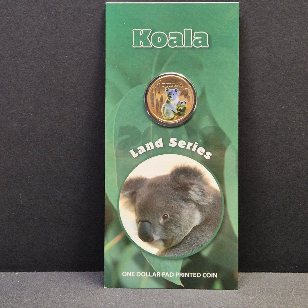 2008 $1 Land Series - Koala - Coloured Uncirculated Coin