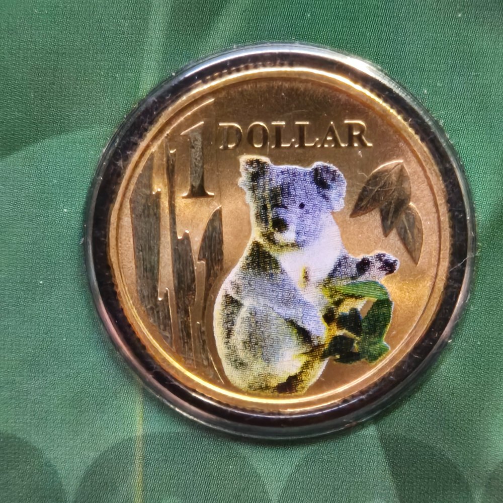 2008 $1 Land Series - Koala - Coloured Uncirculated Coin