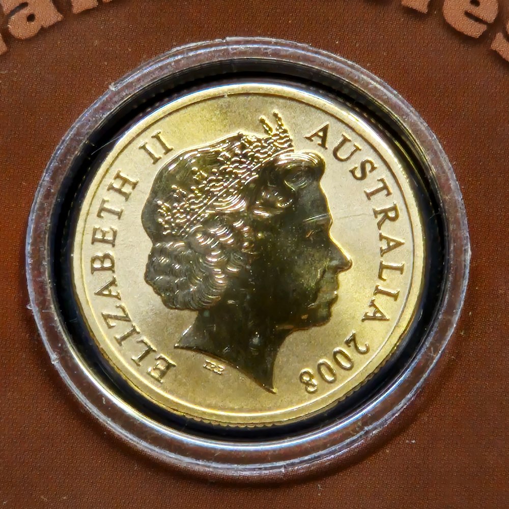 2008 $1 Land Series - Rock Wallaby - Coloured Uncirculated Coin