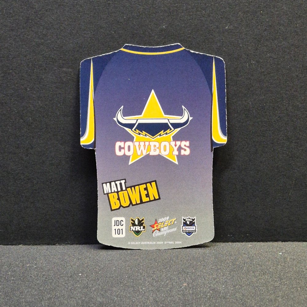 2009 NRL Select Champions - Jersey Diecut - JDC101 - Matt Bowen